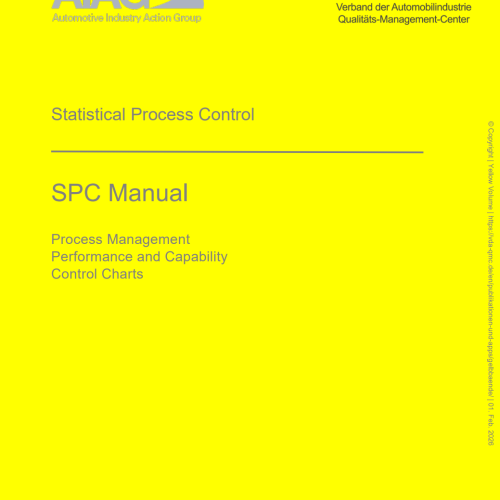 AIAG & VDA SPC Yellow Volume!!